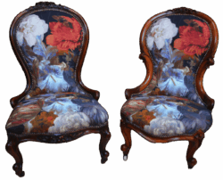 A pair of Grandma Chairs