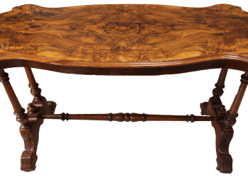 Edwardian inlaid and banded rosewood sofa table