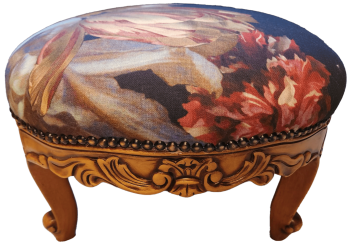 Carved Beechwood Footstool
