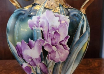 Nippon Iris Vase