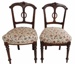 A pair (2) of dining-style occasional chairs