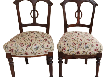 A pair (2) of dining-style occasional chairs