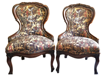 Pair (2) of Vintage Victorian Armchairs