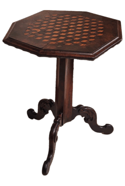 Rare Victorian Octagonal inlaid side table