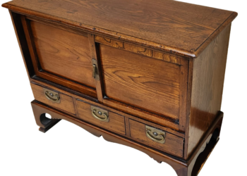 Antique Chinese Elmwood Side Cabinet