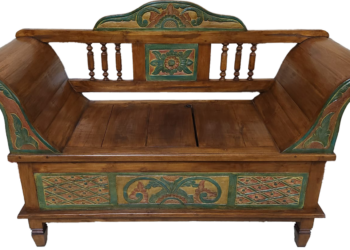 Antique Javanese plantation bench