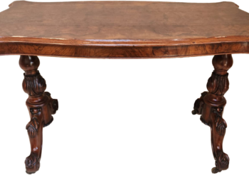 Victorian rectangular mahogany library table